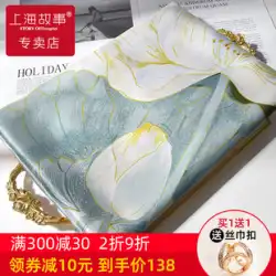 上海物語シルクスカーフ女性の夏100％桑シルクスカーフシルクが母の誕生日プレゼントギフトボックスを送る