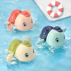小さなカメの赤ちゃんの赤ちゃんのお風呂のおもちゃ子供たちが水泳や水遊びで遊んでいる男の子と女の子小さな黄色いアヒルの入浴アヒルのシャワー