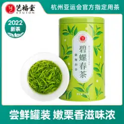 2022年の新しいお茶のリストYifutang茶MingqianスーパーグレードBiluochun緑茶本物の起源の柔らかいつぼみの毛先100g