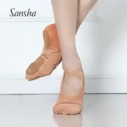 SanshaFranceSansha大人のバレエ練習靴弾性メッシュレザー猫の爪靴ダンスソフトシューズ