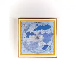 ネットレッドラグジュアリーファインアート|エントランスエディション「世界地図」ハンギングペインティングコレクションリビングルームラグジュアリーデコレーション