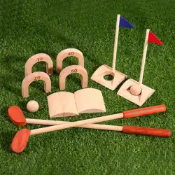 ボール子供のおもちゃ木製屋内子供シミュレーションゴルフ屋外親子インタラクティブフィットネススポーツおもちゃ