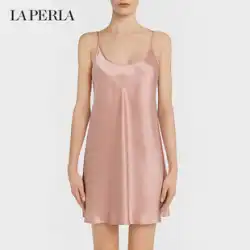 LAPERLAレディースパジャマSILKハイエンドラグジュアリーセクシーシルクショートナイトドレス