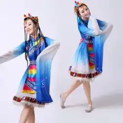 チベットダンスパフォーマンス服女性の新しいチベットマイノリティスタイルチベットダンス服水スリーブ服Zhuomaスーツ