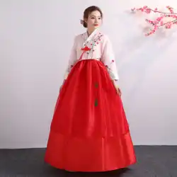 韓国の伝統的な女性の韓服の宮廷結婚を刺繍した新しい衣装北朝鮮のパフォーマンスステージダンスパフォーマンスの衣装