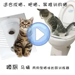 送料無料猫猫肥厚スクワットトイレ+トイレ猫トイレトレーナー猫トイレトレーニングスクワットピット