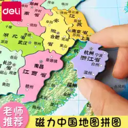 強力な磁気中国と世界地図パズル小学生のための3〜6歳の特別な子供の知育おもちゃ