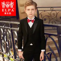ELPA子供用タキシードボーイスーツスーツフラワーガールドレスホストピアノパフォーマンススーツブリティッシュスタイル