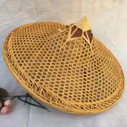 竹の帽子、竹の帽子、ダンスパフォーマンスの小道具、竹製品、日焼け止め、防雨、釣りの帽子、竹のランプシェード、装飾的な麦わら帽子