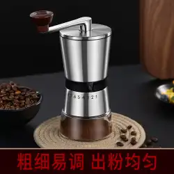 手回しコーヒーグラインダー手挽き取り外し可能なポータブルグラインダーコーヒーマシンセラミックグラインダーコアの厚さは豆を挽くことができます