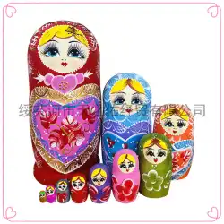 ロシアの入れ子人形15層の手作り木製工芸品クリエイティブギフト10層のバスウッドのおもちゃの装飾品