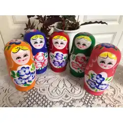 ロシアの入れ子人形7層手描きペイント工芸品木のおもちゃ観光土産工場直販