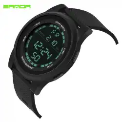 外国貿易Sanda365マルチスポーツ電子シリコン時計ポインターなしスポーツメンズおよびレディース時計