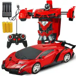 リモコン変形車充電リモコン車誘導変換キングコングロボット電動リモコン車子供のおもちゃ車