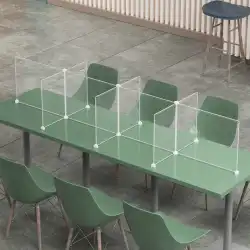 ダイニングテーブルパーティション食堂デスクトップアイソレーションボード消泡学生ダイニングダイニングプラスチック透明な食事パーティションプレート