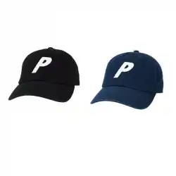 Spot PALACE21FW6-パネルP文字湾曲したつばの帽子6ピースの帽子王一博の同じ帽子