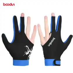BOODUN/Botonビリヤードグローブ3本指手袋男性と女性の露出した指の左手と右手はビリヤード手袋シングルパックを着用できます