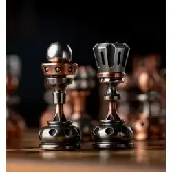 古い鍛冶屋チェスキングクイーンナンバー＃12白銅赤銅こま