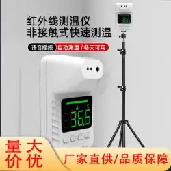 外国貿易の正確な非接触温度計壁に取り付けられた自動音声放送温度計垂直赤外線温度計