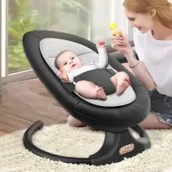 赤ちゃんの電気ロッキングチェア新生児のロッキングチェア赤ちゃんのゆりかごの子供たちが赤ちゃんをなだめるような睡眠のアーティファクトと快適な椅子を横になっています