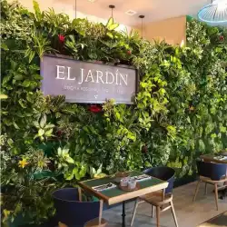バルコニーシミュレーション植物壁緑植物壁壁装飾屋内背景ネット赤背景壁花壁画像苔壁