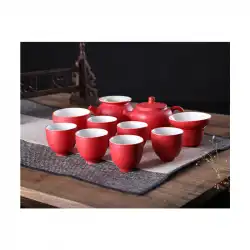 家庭用陶磁器飲料茶泡龍井紫砂グループカンフー茶セット卸売に代わってカスタムティーセットフルセット