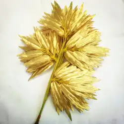 シミュレーション偽の笹の葉中庭シミュレーション笹の葉金色のプラスチック笹の葉エンジニアリング装飾材料笹の葉！