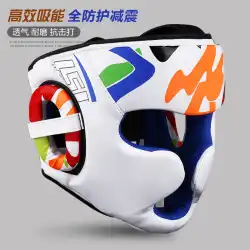 プロの競技トレーニングのための厚い顔の保護を備えた男の子と女の子のための子供のボクシングヘルメットフリーファイティングサンダヘッドガード