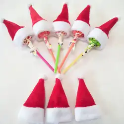 卸売ミニクリスマス帽子クリスマススカーフサムキャップロリポップクリスマス帽子小さなペンダント装飾クリスマススカーフ