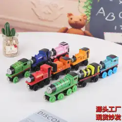 子供の木製磁気トーマス電車のおもちゃ木製互換トラック機関車ケーキ装飾卸売