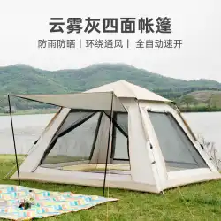 テント屋外自動3-4人用ビーチクイックオープン折りたたみキャンプダブル防雨キャンプ工場卸売