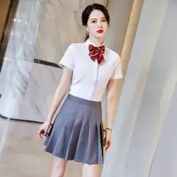 ハイエンド人気スカートスーツ夏気質ファッションプロウェア卸売エレガント韓国シャツ女性プリーツスカート