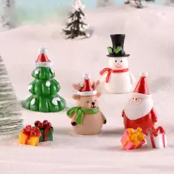 パッケージマイクロランドスケープデコレーションクリスマス雪だるま老人ギフトフラワーポットフィッシュタンク鉢植え飾り