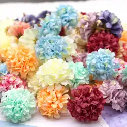造花シミュレーション花卸売あじさいヘッドDIY手作り花輪素材結婚式の装飾花の壁の配置