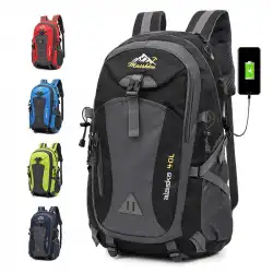 クロスボーダーバックパックusb充電バックパックメンズおよびレディーススポーツスクールバッグ軽量アウトドア登山バッグ大容量トラベルバッグ