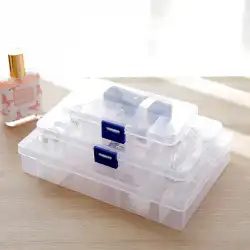 ジュエリー収納ボックスイヤースタッドボタン小さくて繊細な透明リングプラスチック分類イヤリングマルチグリッドボックスポータブルジュエリーボックス