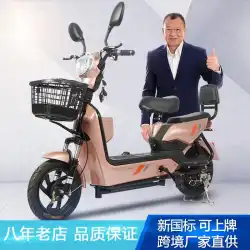 Jingjing国家標準電気自動車小型電気オートバイ二輪大人48v電動自転車ダブルバッテリー車工場卸売