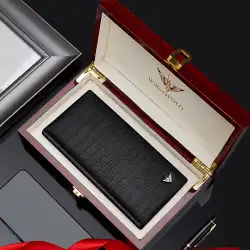 皇帝ポールメンズウォレット2022新しいロングマルチカードレザーファッション多機能ウォレットカードバッグ1