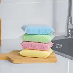 キッチン食器洗いスポンジ食器洗い布精練パッドスポンジは焦げ付き防止オイルクリーニングスポンジメーカー卸売を拭きます