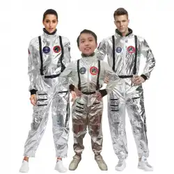 同じ宇宙衣装で地球をさまようハロウィーンの男性と女性のカップル制服子供宇宙飛行士ステージ衣装卸売