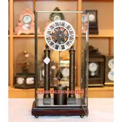 時計アンティーク時計古典的な機械式テーブル時計工芸品装飾ヨーロッパスタイルの時計スケルトン時計
