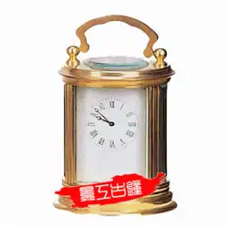 時計ヨーロピアンスタイルの時計機械式卓上時計クラシックなヨーロピアンスタイルの小さな金メッキの革時計