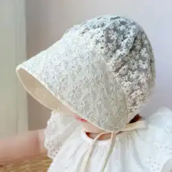 ins21夏の新しい韓国の赤ちゃんのレース通気性のある太陽の帽子女性の赤ちゃんの甘くてかわいい王女の宮殿の帽子
