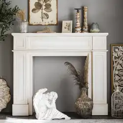 レトロなアメリカンスタイルのポーチテーブルケース家具偽の暖炉の装飾ホームステイヴィラ無垢材ヨーロッパスタイルのマントルピース