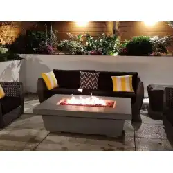 北米屋外中庭ヴィラガス風景炎展望台暖房ストーブ焙煎ストーブ暖房テーブル暖炉