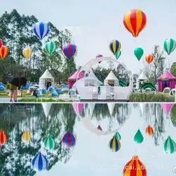 PVCリフトオフ熱気球形状大型気球屋外大型気球フローティングカスタムロゴ広告バルーンPVC地球に着陸