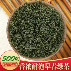 2022年新茶アルパインクラウドミスト緑茶龍井43香料茶バルク茶卸売日照500g