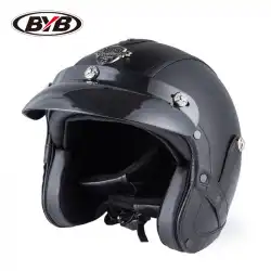 BYBフォーシーズンズレトロヘルメットパーソナリティハンドメイドヘルメットオートバイヘルメットオートバイヘルメット3/4ヘルメットヘルメット