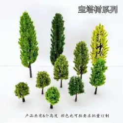 サンドテーブルビルディングモデルグリーンパゴダツリーマイクロランドスケープガーデントレインサンドテーブルプラスチックツリー仕上げ小木