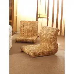 籐の日本の部屋の椅子足のない背もたれの椅子畳の座席わら織り出窓の座席怠惰な椅子日本の低い椅子